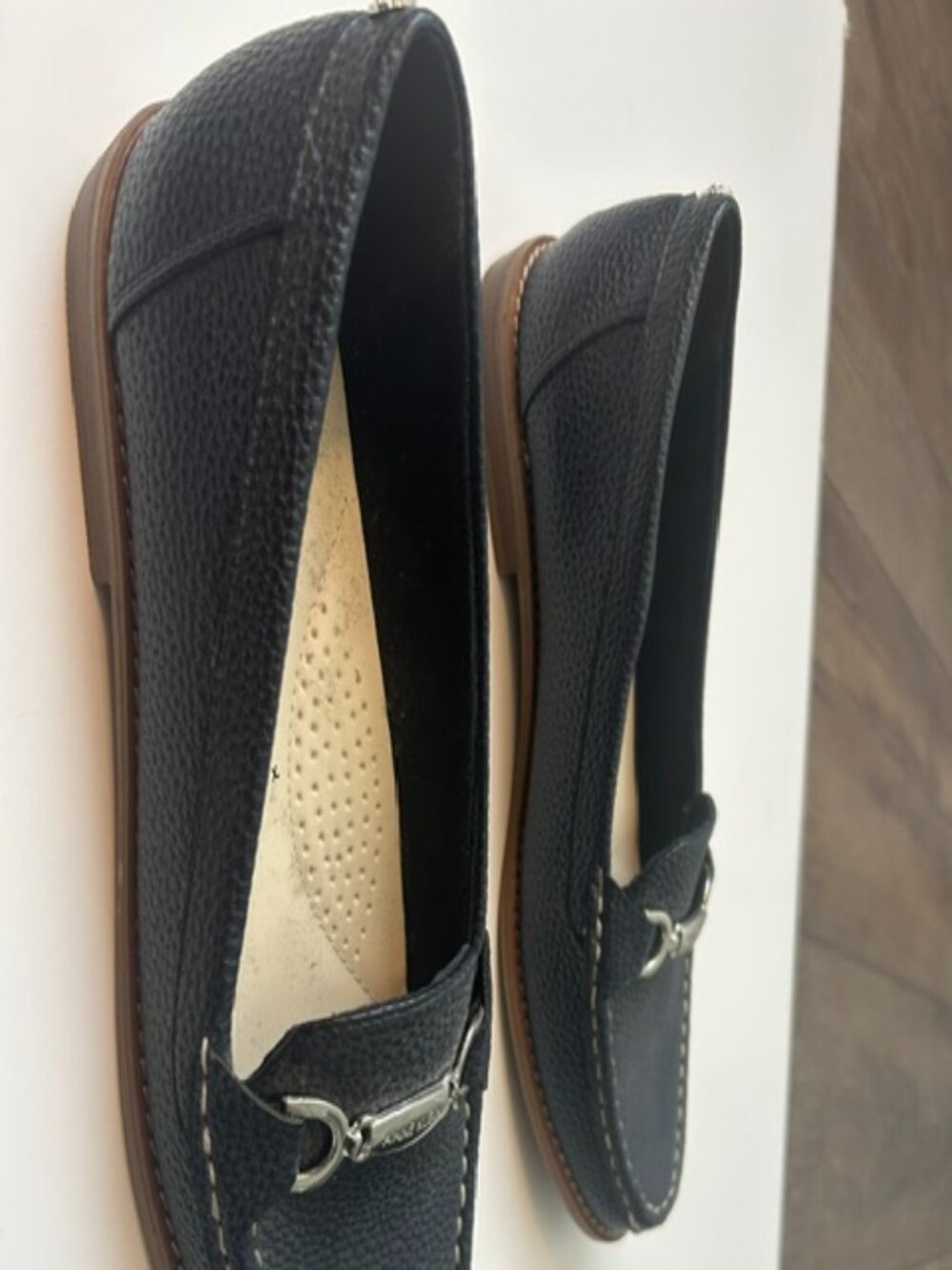 Anne Klein iFlez Blue Slip On Loafers Women's size 8.5 - Like New - Picture 3 of 6